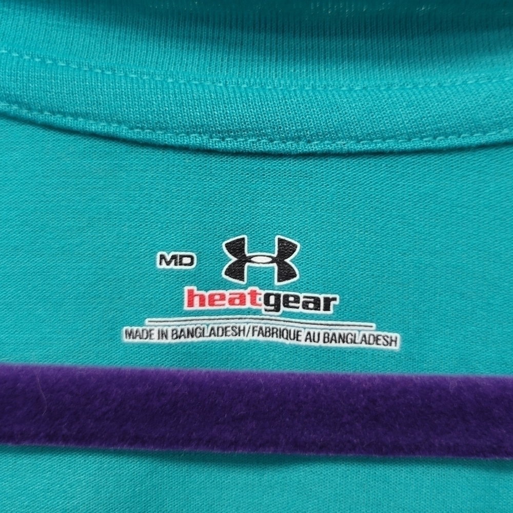Under Armour Heatgear Fall Leaves t-shirt Green M - Picture 4 of 6